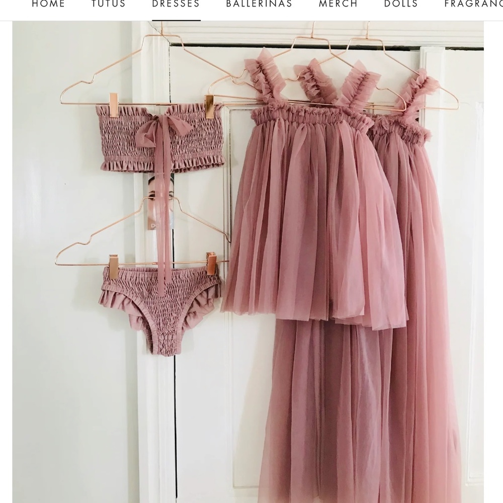 Dolly by Le Petit Tom maxi goddess mother daughter matching tutu dress size L